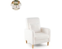 Fauteuil - Relaxzetel - Relaxstoel - Relaxfauteuil - Stoel - Met armleuning - Voor één Persoon - Beige