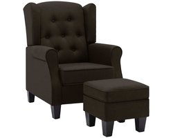 Fauteuil - Relaxzetel - Relaxstoel - Relaxfauteuil - Stoel - Met armleuning - Voor één Persoon - Donkerbruin