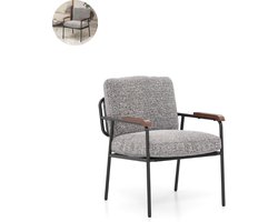 Fauteuil - Relaxzetel - Relaxstoel - Relaxfauteuil - Stoel - Met armleuning - Voor één Persoon - Grijs