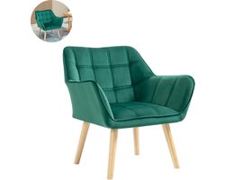 Fauteuil - Relaxzetel - Relaxstoel - Relaxfauteuil - Stoel - Met armleuning - Voor één Persoon - Groen