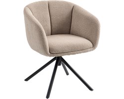 Fauteuil - Relaxzetel - Relaxstoel - Relaxfauteuil - Stoel - Met armleuning - Voor één Persoon - Lichtbruin+Zwart