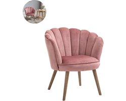 Fauteuil - Relaxzetel - Relaxstoel - Relaxfauteuil - Stoel - Met armleuning - Voor één Persoon - Roze