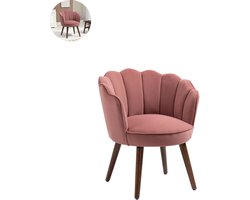 Fauteuil - Relaxzetel - Relaxstoel - Relaxfauteuil - Stoel - Met armleuning - Voor één Persoon - Roze