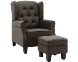 Fauteuil - Relaxzetel - Relaxstoel - Relaxfauteuil - Stoel - Met armleuning - Voor één Persoon - Taupe