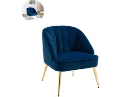 Fauteuil - Relaxzetel - Relaxstoel - Relaxfauteuil - Stoel - Voor één Persoon - Blauw
