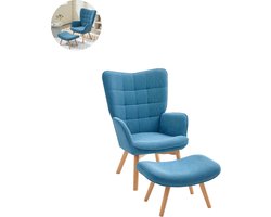 Fauteuil - Relaxzetel - Relaxstoel - Relaxfauteuil - Stoel - Voor één Persoon - Blauw