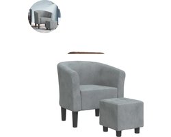 Fauteuil - Relaxzetel - Relaxstoel - Relaxfauteuil - Stoel - Voor één Persoon - Donkergrijs