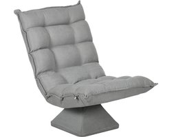 Fauteuil - Relaxzetel - Relaxstoel - Relaxfauteuil - Stoel - Voor één Persoon - Lichtgrijs