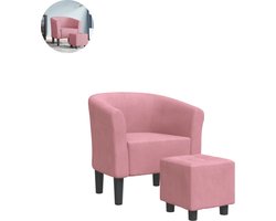 Fauteuil - Relaxzetel - Relaxstoel - Relaxfauteuil - Stoel - Voor één Persoon - Roze
