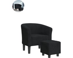 Fauteuil - Relaxzetel - Relaxstoel - Relaxfauteuil - Stoel - Voor één Persoon - Zwart