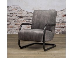 Fauteuil Riva Antraciet | Stof