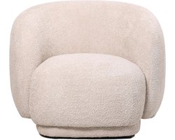 Fauteuil - Stoel - Zetel - Stof - Zand Kleur - 93 cm breed