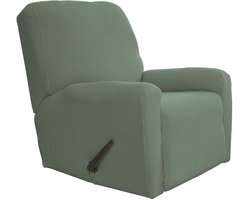 Fauteuil, stretch sofahoes, 1-delige bankhoes, meubelbeschermer, sofabeschermer, bank, zacht met elastische onderkant, kinderen, elastaan, jacquardstof, kleine ruitjes (Ligstoel,