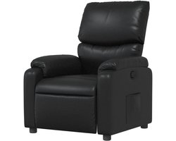 Fauteuil Verstelbaar - Relaxfauteuil Stoel - Ontspannen Zitten - Handmatige Verstelling - Max 110 kg - Zwart