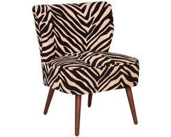 Fauteuil Zebra Wit - Zwart