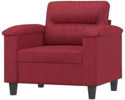 Fauteuil - Zitstoel Slaapbank - Ontspannen Lezen - Zelfnivellerend - 60 cm - Wijnrood