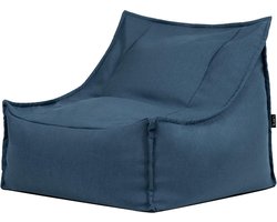 Fauteuil Zitzak - Zitkussen Ligstoel - Buiten Ontspannen - Waterafstotende Stof - 94 x 94 x 75 cm - Denimblauw