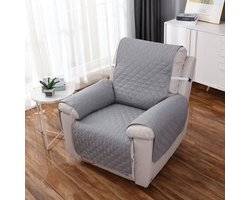 Fauteuilhoes - 55*200CM - gewatteerde bankhoes - elegante fauteuilhoes - meubelbeschermhoes - geïntegreerde waterdichte fauteuilhoes - universele, beschermende kussenhoes voor bank in effen kleur - bestand tegen vuil en huisdieren