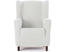 Fauteuilhoes Oorfauteuil - Stoelhoes Beschermhoes - Stoel Vernieuwen - Bi-elastische Stof - Universeel - Wit