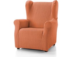 Fauteuilhoes Oorfauteuil - Stoelhoes Oorfauteuil - Woonkamer Opfrissen - Elastische Jacquard Stof - 70-100 cm Breed - Oranje