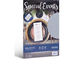 Favini® Majestic White – 20 Vel A4 Metallic Karton – 250 g/m² – Parelmoer Wit – Luxe Papier voor Uitnodigingen & Kaarten – Inkjet & Laser – FSC – Made in Italy
