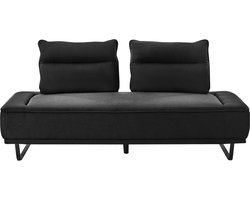 FAXEN - Driezitsbank - Zwart - Polyester