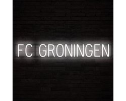 FC GRONINGEN - Lichtreclame Neon LED bord verlicht | SpellBrite | 107,03 x 16 cm | 6 Dimstanden & 8 Lichtanimaties | Reclamebord neon verlichting