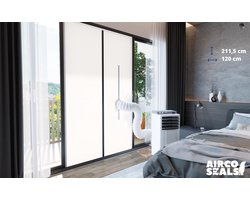 FDBW - Airco Deurafdichtingskit (ook dubbele deur van 60cm) - 120 x 211,5 cm - Met Magneet Sluiting
