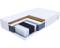 FDM® FAMILY MAX Matras 160x200 cm - Hoogte 24 cm H2 en H3 - Pocketvering Matrassen - Dubbelzijdig - 7 zones - Antiallergisch