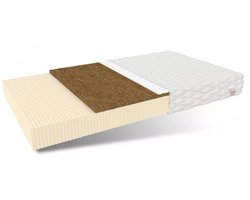 FDM® TORO Matras 80x200 cm - Hoogte 12 cm H2 en H3 - Koudschuim Latex Matrassen - Dubbelzijdig - 7 zones - Antiallergisch