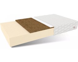 FDM® TORO MAX Matras 90x200 cm - Hoogte 20 cm H2 en H3 - Koudschuim Latex Matrassen - Dubbelzijdig - 7 zones - Antiallergisch