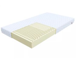 FDM® UDINE Matras 80x200 cm - Hoogte 10 cm H2 - Koudschuim Latex Matrassen - Dubbelzijdig - 7 zones - Antiallergisch
