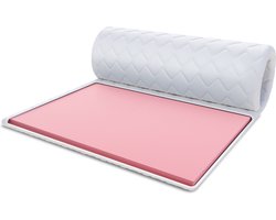 FDM® VISCO Topmatras 100x200 cm - Koudschuim Topmatrassen Topper Eenpersoons - Hoogte 4 cm H2 - Visco - Ademend - Öko-Tex gecertificeerd - Afritsbaar hoes wasbaar - Antiallergisch en Ademende