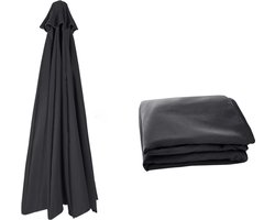 Feel Furniture - Kantelbare parasol vervangingsdoek - Donkergrijs