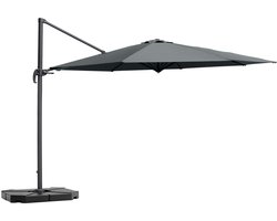 Feel Furniture - Luxe Parasol - Roma 4 x 4 Meter Octagon - Donkergrijs