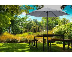 Feel furniture – Parasol – Kantelbaar – 3 meter – Lichtgrijs