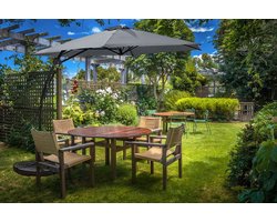 Feel Furniture - Zweefparasol - 3 Meter - Lichtgrijs