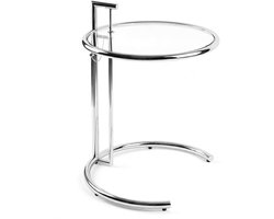 Feel Home - Verstelbare salontafel met rond glazen blad - Ø52cm - Sereen