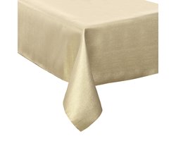 Feeric Christmas Tafelkleed - goud sparkling - 140 x 240 cm - polyester - tafellaken