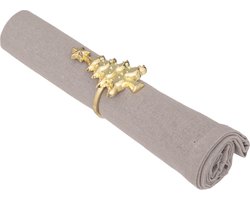 Fééric Lights and Christmas Kerst - Kerstboom Servetring - Set van 4 stuks - Metaal - Goud