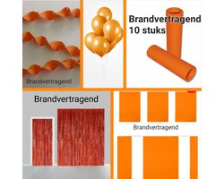 Feestpakket Oranje BRANDVERTRAGEND, BRANDVEILIG Horeca, Feestversiering, Koningsdag, Voetbal, WK, EK, Verjaardag, Themafeest