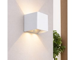Felence - Wandlamp binnen - Oplaadbare Wandlamp - Bewegings sensor - Modern Design - Warm Wit Licht - Draadloos - Voor Binnen en Buiten - USB-C Oplaadbaar - Wit