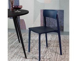Feliz Lifestyle Clive Eetkamerstoel - Donkerblauw - Set van 4