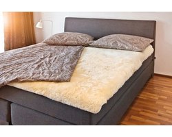 Fellhof matrastopper Merinovacht patchwork 90X200 gevoerd