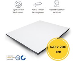 Felman® Premium Hybrid Topdekmatras - 140 x 200 cm - Ergonomisch - Organisch Biokatoen - 7 cm dik
