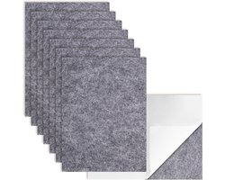 Felt Pads voor Meubelpoten, 15 × 11 cm, Set van 8, 5 mm Dikke Zwarte Vilt Beschermers voor Vloer en Meubels, Snijdbare Vilt Pads