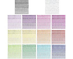 FEMBW Glitter Stenen Zelfklevend, 2300 stuks zelfklevende steentjes, Glitter Crafting Diamonds voor Gezicht Make-Up Vingernagel Decoraties en Vakantie Accessoires, 14 Vellen