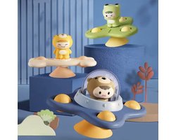 Femur - Spinner - Fidget - Badspeelgoed - Baby Spinner - 3 stuks - UFO - Speelgoed - Poppetjes - Fun - Rage - Zuignap - Sensorisch Speelgoed - Kinderen - Kerst