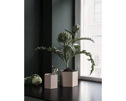 Ferm Living - Hexagon Pot - Large - Roze - Metaal