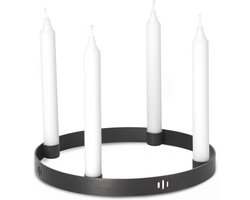 Ferm Living Kaarsenhouder / Kandelaar Zwart  Ø25